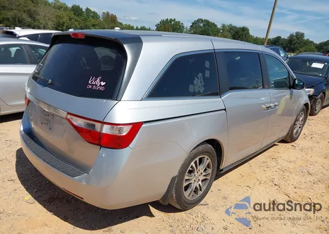2013 Honda Odyssey Ex-L из США, поврежденный, VIN 5FNRL5H68DB079770